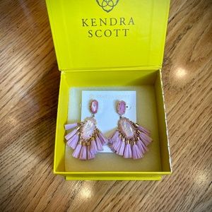 Kendra Scott lilac tassel earrings